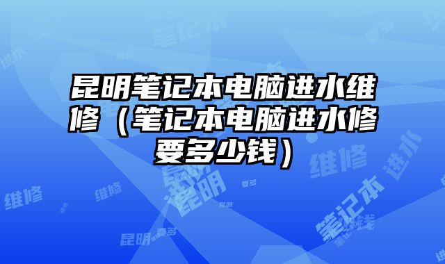 昆明笔记本电脑进水维修（笔记本电脑进水修要多少钱）