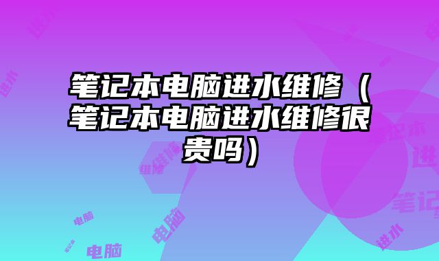 笔记本电脑进水维修（笔记本电脑进水维修很贵吗）