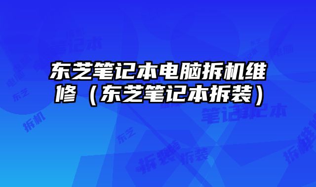 东芝笔记本电脑拆机维修（东芝笔记本拆装）