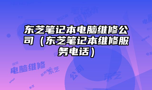 东芝笔记本电脑维修公司（东芝笔记本维修服务电话）