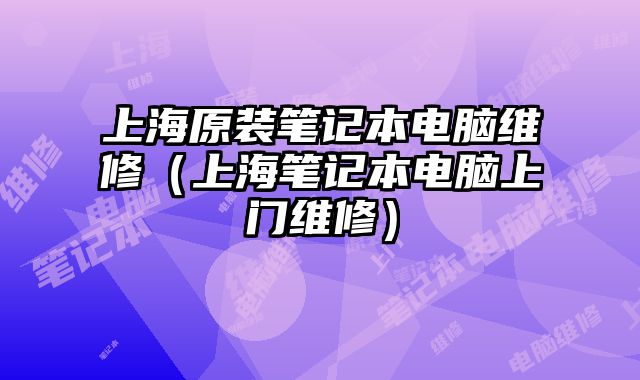 上海原装笔记本电脑维修（上海笔记本电脑上门维修）