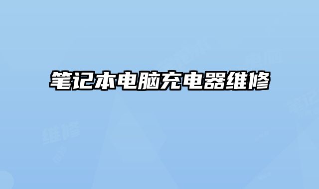 笔记本电脑充电器维修