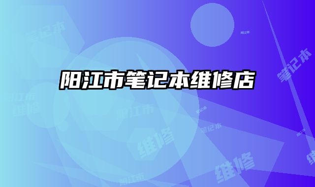 阳江市笔记本维修店